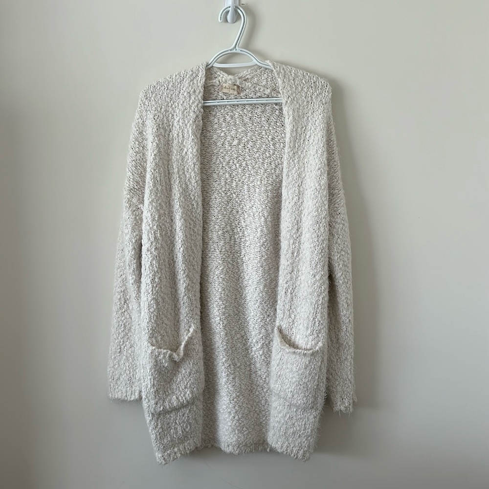 Atler’d State Sherpa Oversized White Cardigan Size Small